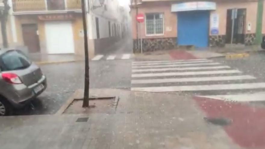 Granizada en la Pobla de Farnals