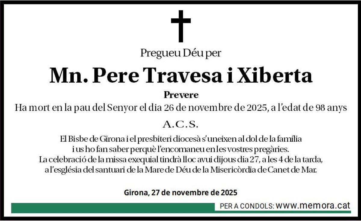 Mn. Pere Travesa i Xiberta