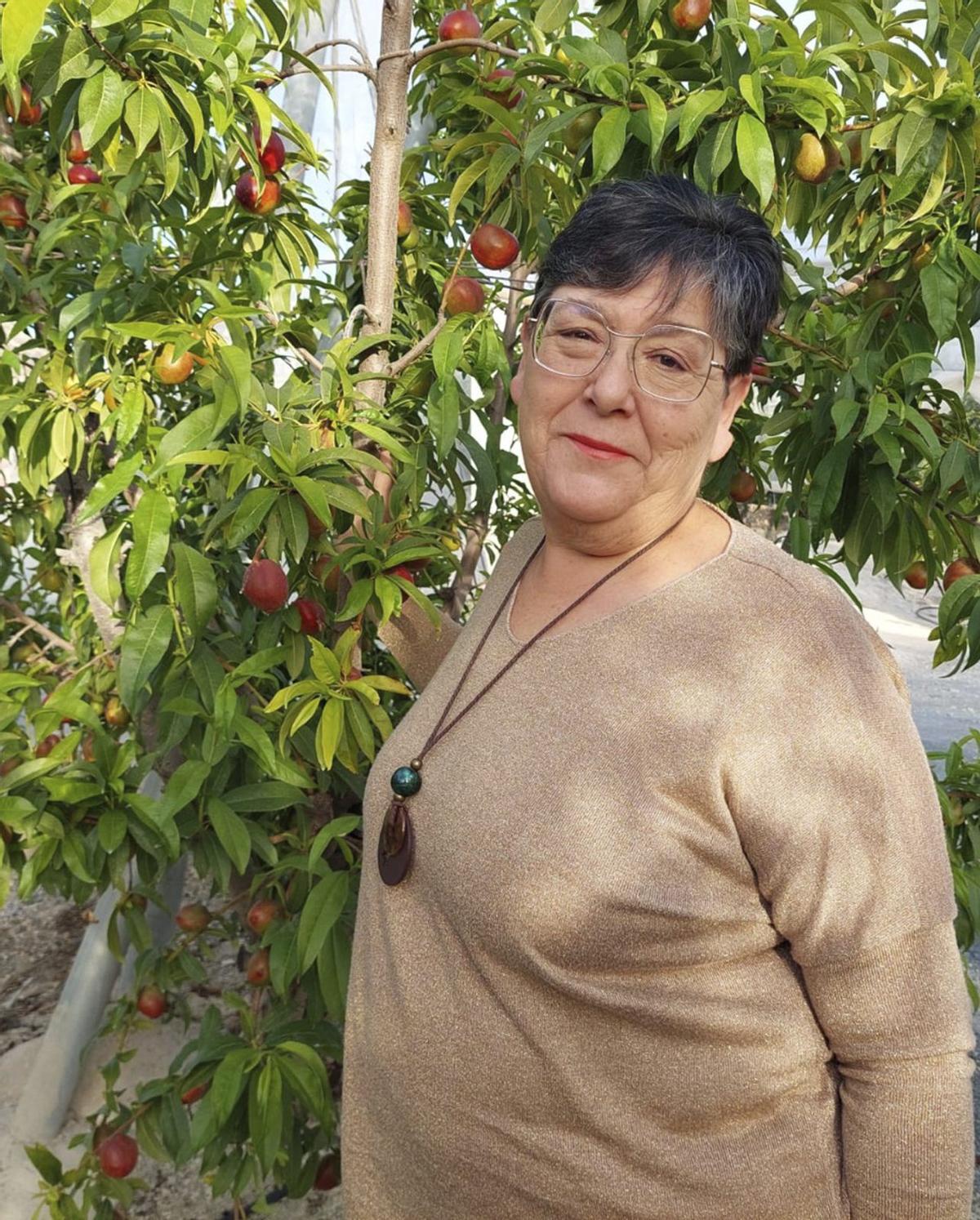Victoria Molina gestiona una explotación agrícola de tres hectáreas de fruta de hueso, principalmente nectarina.  | L.O.