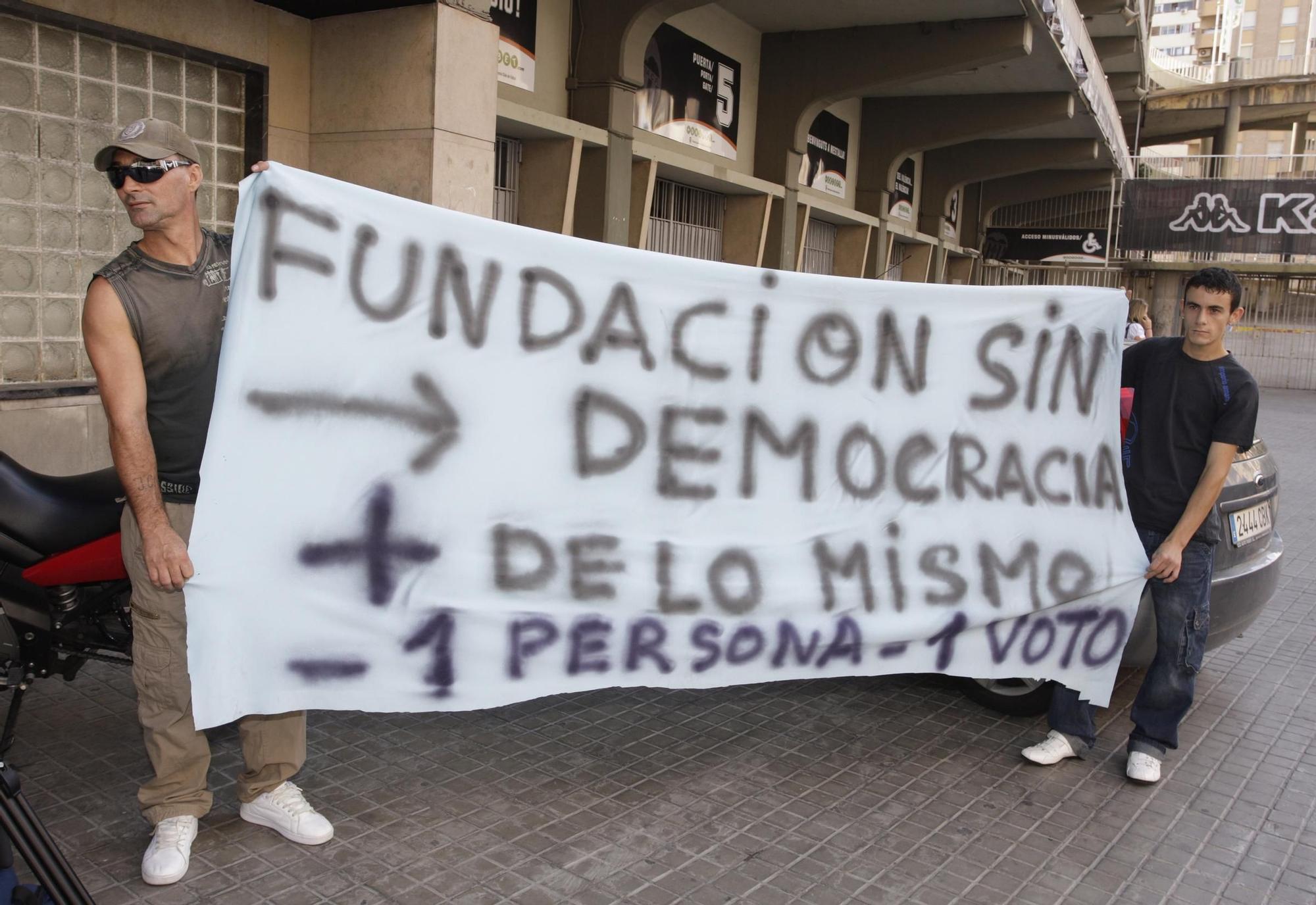 Protestas históricas de la afición del Valencia