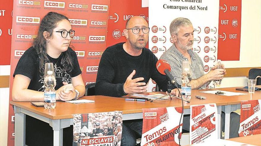 Los sindicatos denuncian ante el 1º de Mayo la precariedad laboral