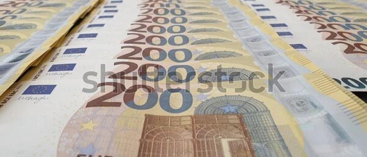 Billetes de 200 euros.