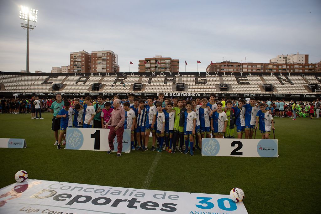 Clausura de la liga coal de fútbol en Cartagena