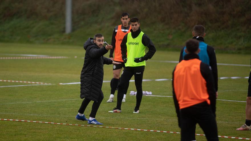 Yago Iglesias, en el entrenamiento