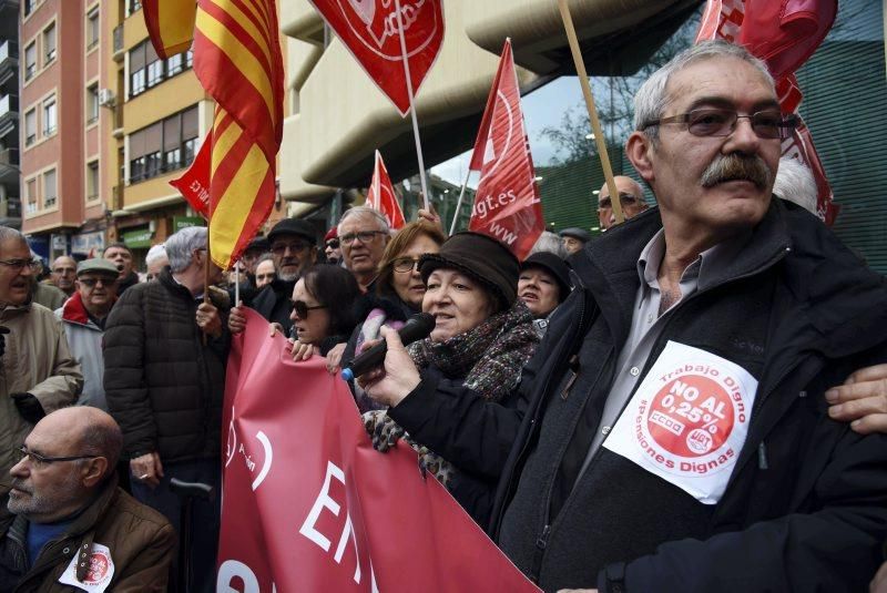 Protesta de jubilados en Zaragoza