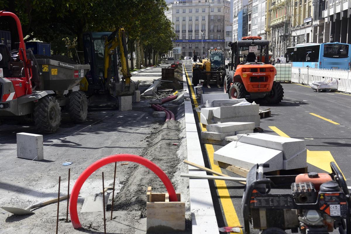 Obra del carril bici que permitirá ir en ambas direcciones y que contará con arboleda