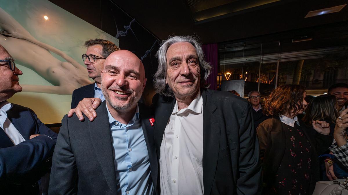 Carlos Prieto, delegat del Govern a Catalunya i Xavier Marcé, regidor de cultura a Barcelona