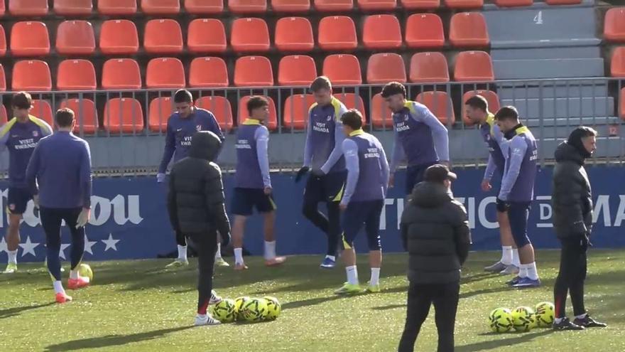 El Atlético prepara su encuentro ante el Mallorca sin Griezmann