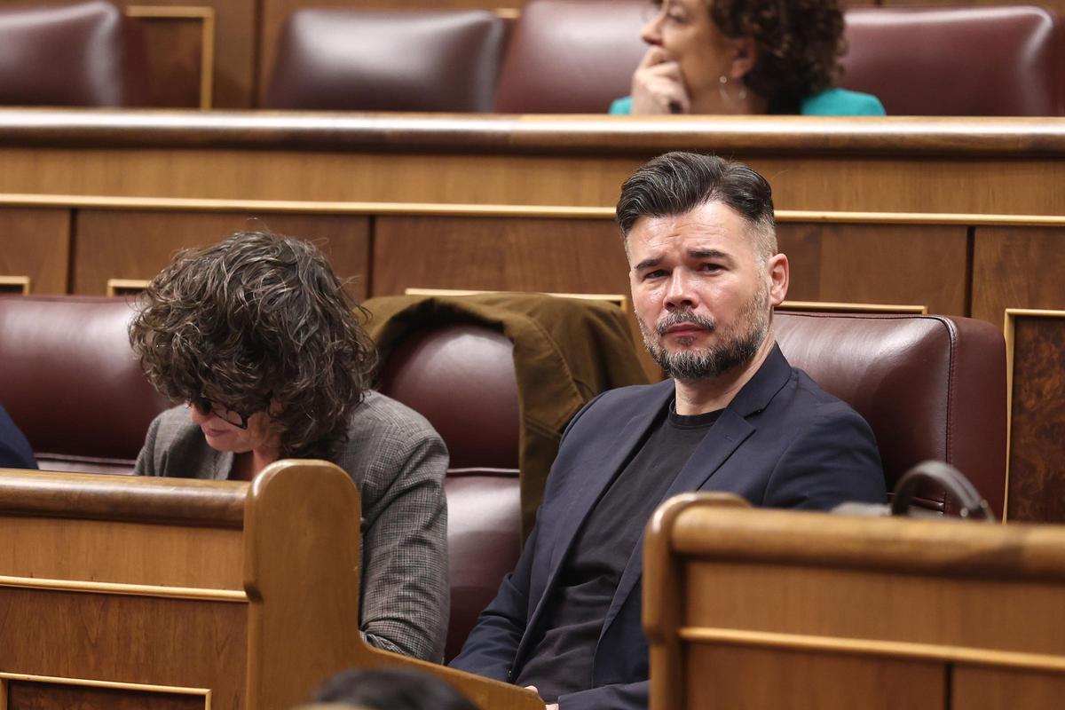 El portavoz de ERC en el Congreso, Gabriel Rufián.