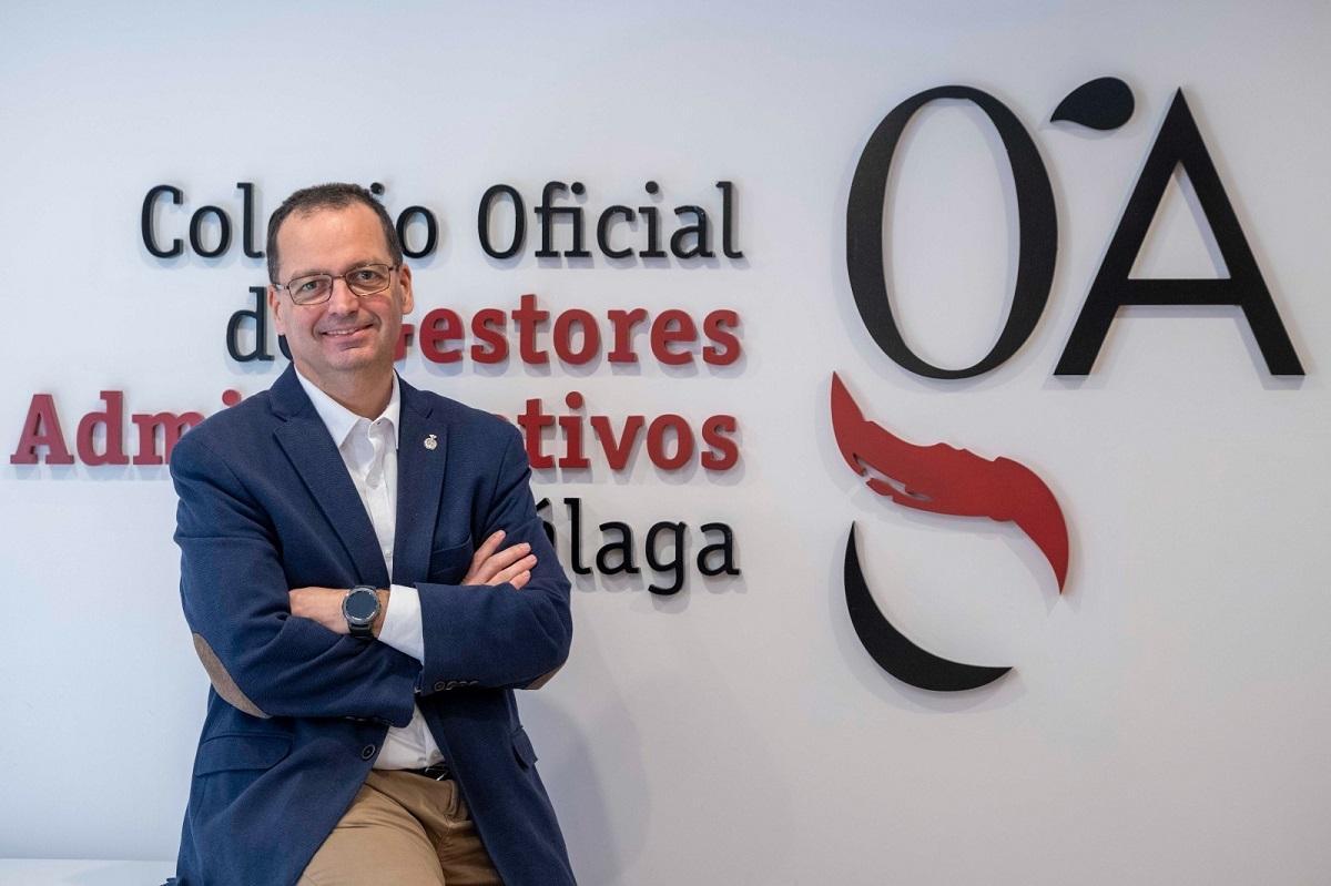 El presidente del Colegio de Gestores Administrativos de Málaga, Daniel Quijada.