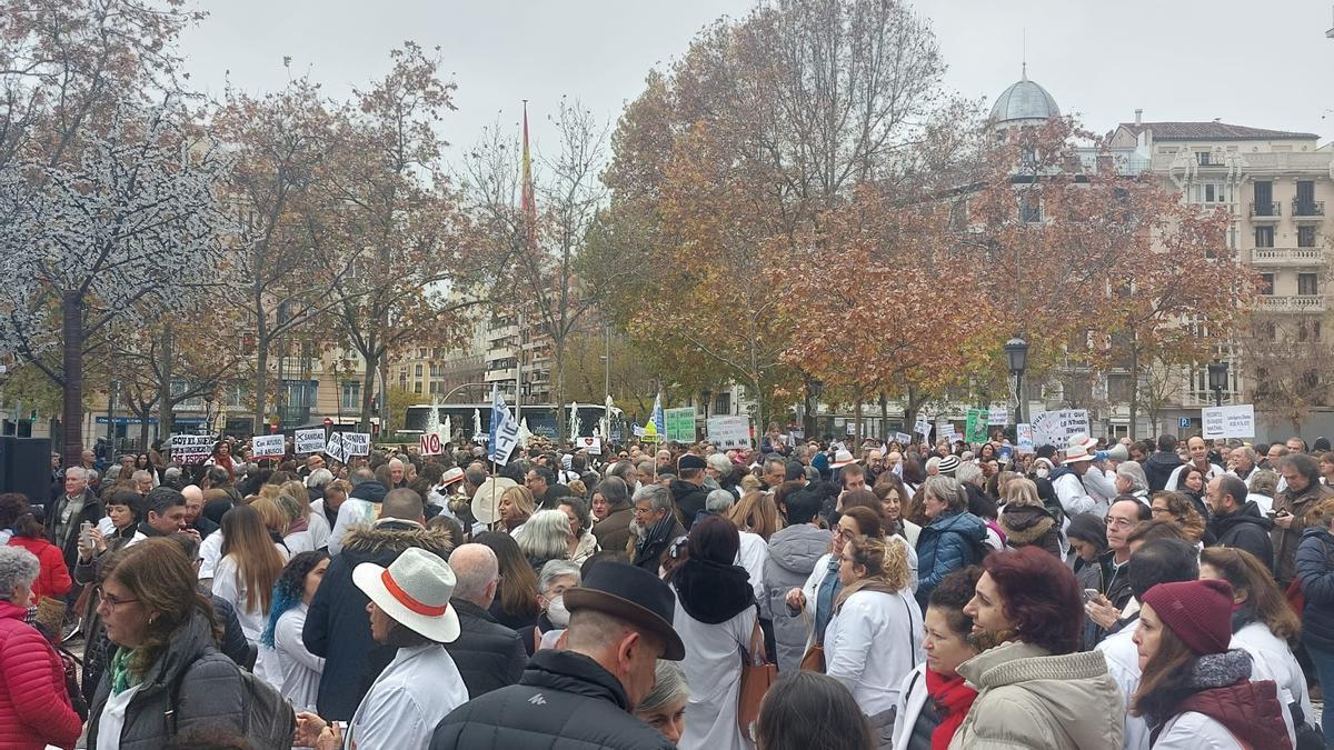 Concentración de médicos en Madrid (archivo).