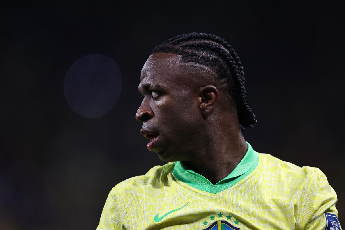 Vinicius, con la selección brasileña