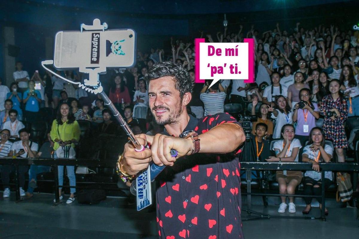 Orlando Bloom se hace un selfie
