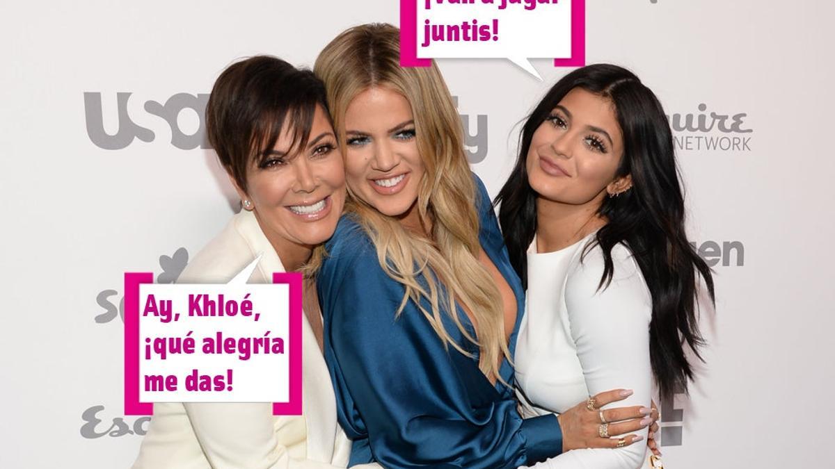 Kris Jenner, Khloé Kardashian y Kylie Jenner juntas