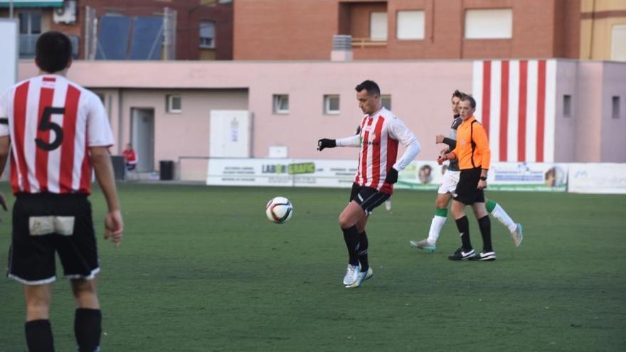 Un partido del CD Acero esta temporada.