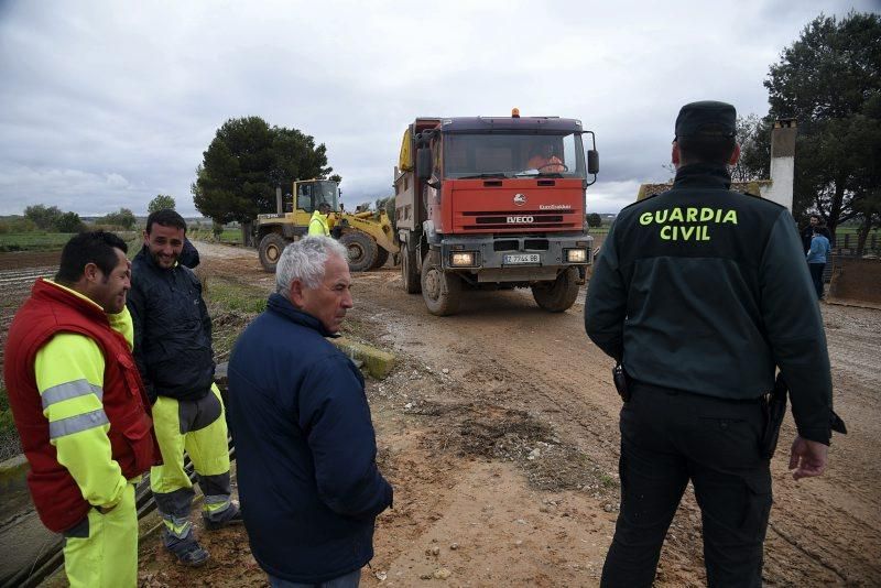 Impresionantes imágenes de la crecida del rio en Gelsa, Pinta y Quinto de Ebro