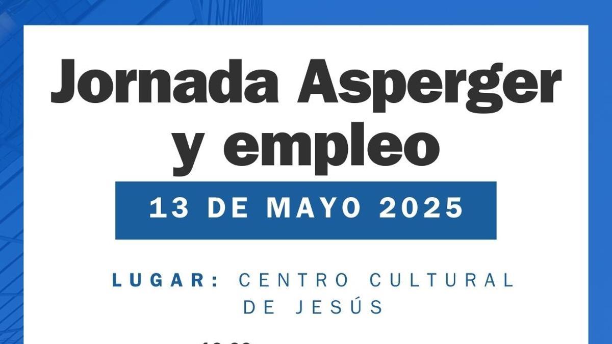 El programa de la jornada 'Asperger y Empleo'.