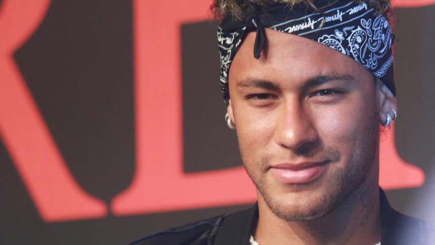 Neymar, durante un acto publicitario en China.