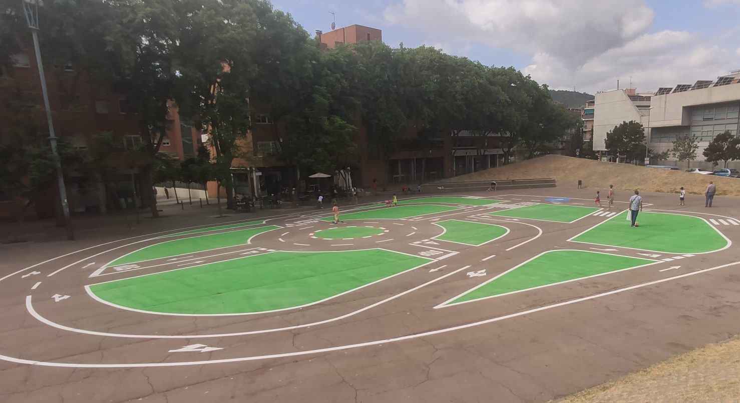 Pista infantil para fomentar la educación vial de Sant Boi