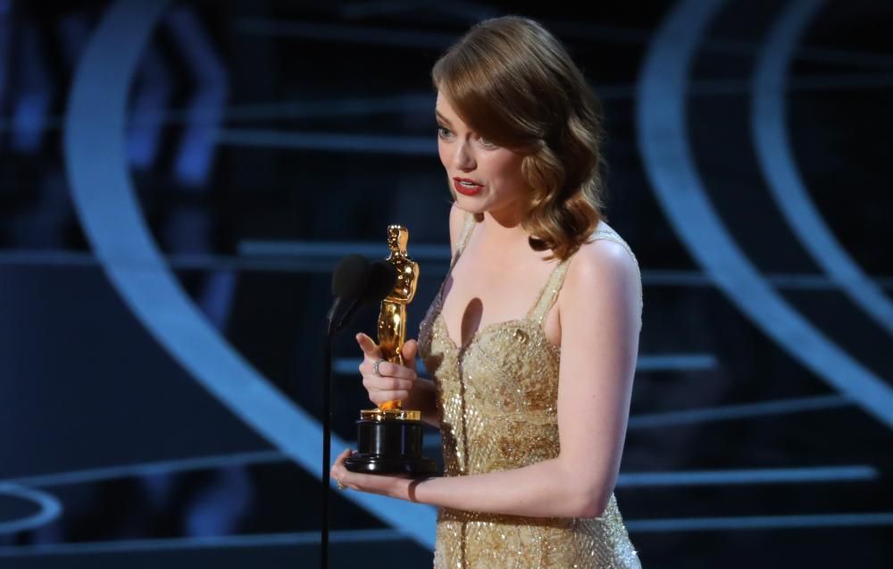 Emma Stone, Mejor actriz principal por su papel en 'La la land'.