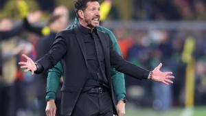 Simeone, desesperado tras el final del partido