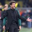 Simeone, desesperado tras el final del partido