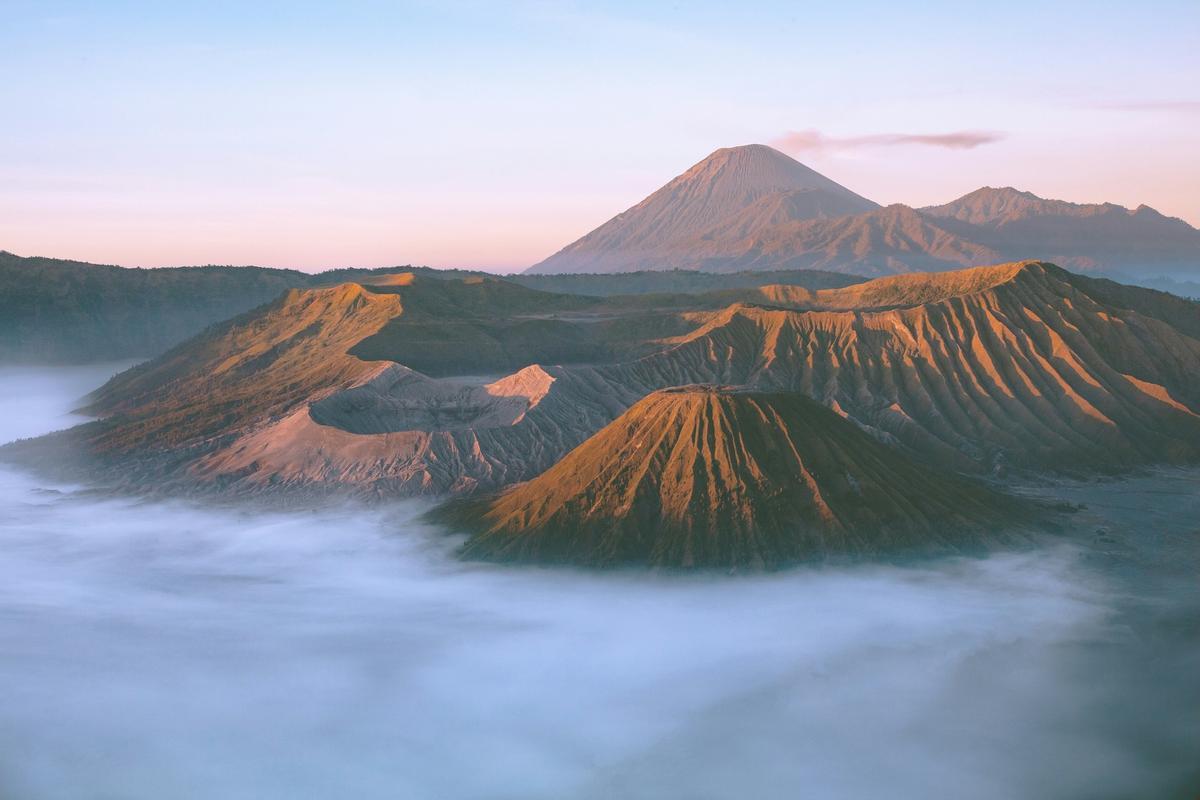 Los amaneceres desde el Monte Bromo son espectaculares