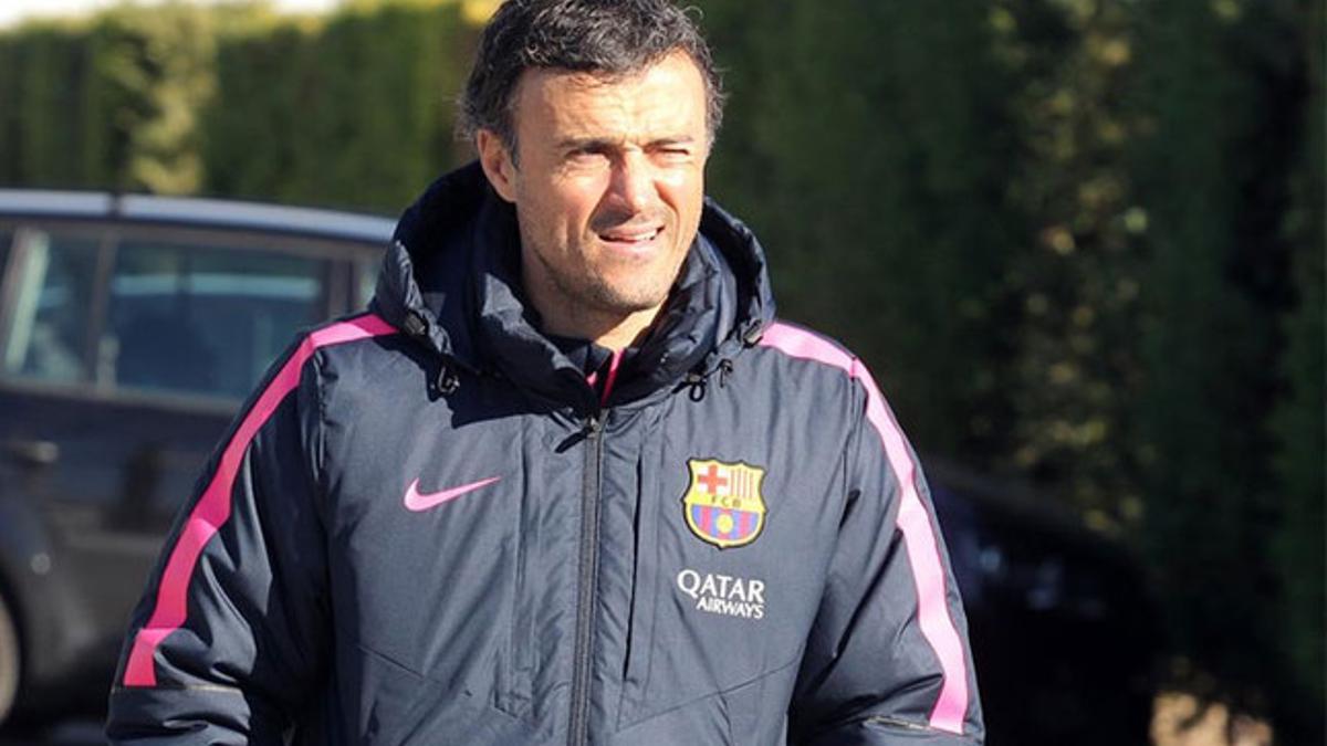 Luis Enrique, en la Ciutat Esportiva