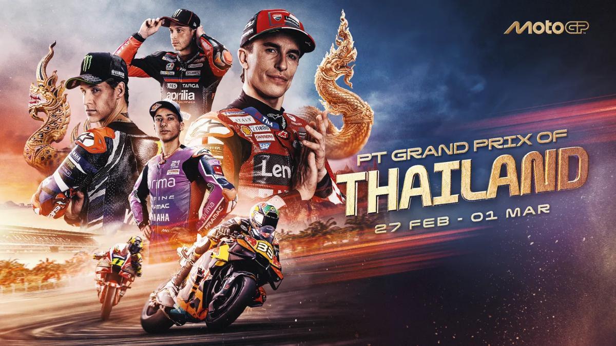 El cartel promocional del GP de Tailandia, que inaugura la temporada de MotoGP 2026