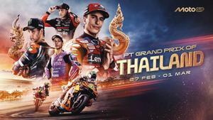 El cartel promocional del GP de Tailandia, que inaugura la temporada de MotoGP 2026