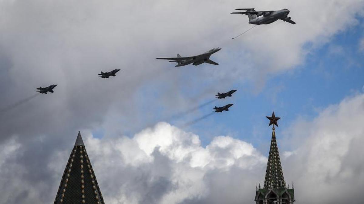 Efectivos de la Fuerza Aérea rusa durante un despliegue