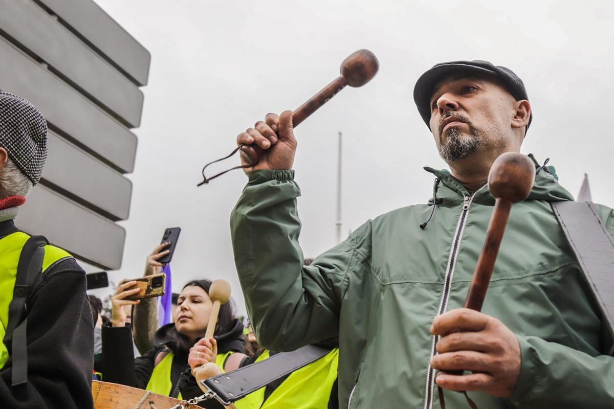 Protesta de los agricultores y ganaderos gallegos en Madrid