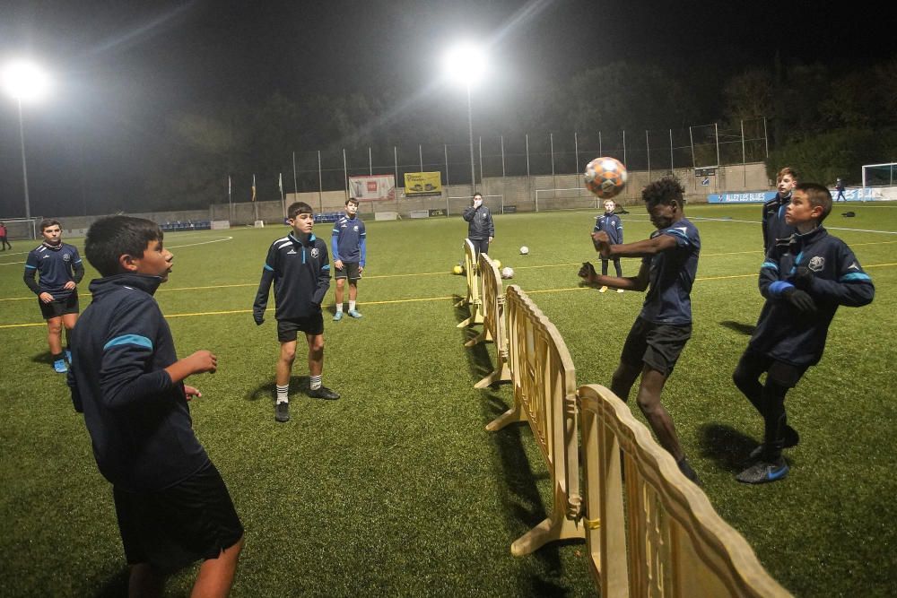 El futbol base del Bescanó va tornar a entrenar-se al camp municipal
