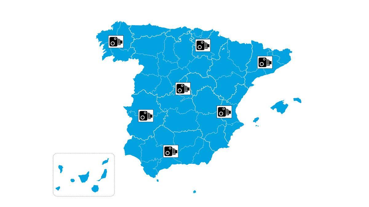 Radar Veloláser: este mapa muestra dónde están los radares invisibles de la DGT