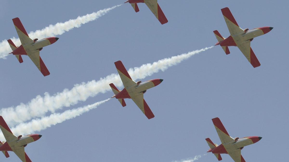 Eine Flugshow über der Luftwaffenbasis Son Sant Joan (Archivbild).