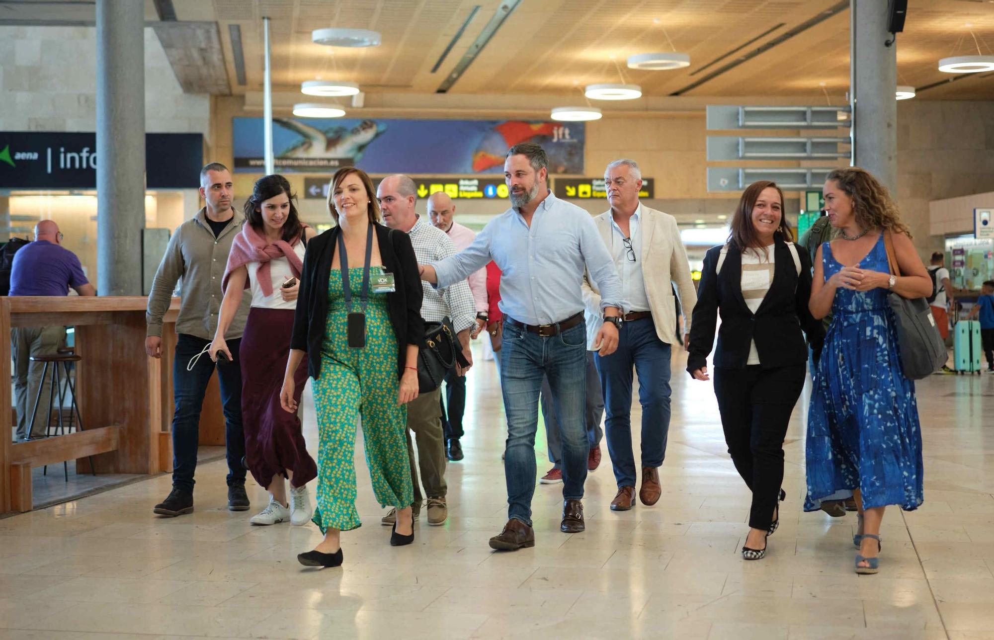 Visita de Santiago Abascal, presidente de Vox, a Tenerife