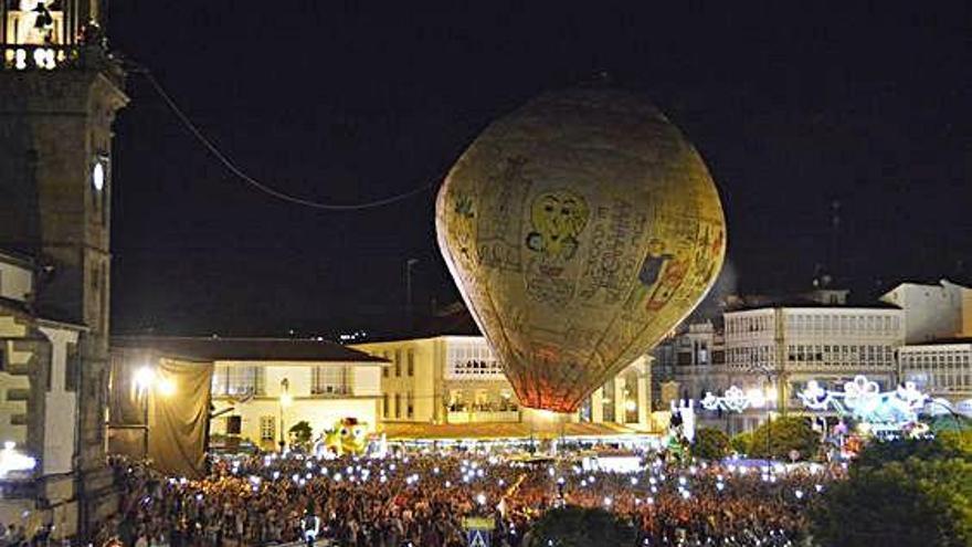 Lanzamiento del Globo de Betanzos, en 2019.