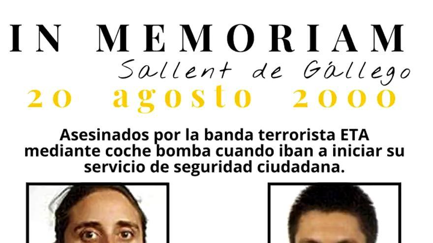 25 años del asesinato de dos guardias civiles en Sallent de Gállego ...