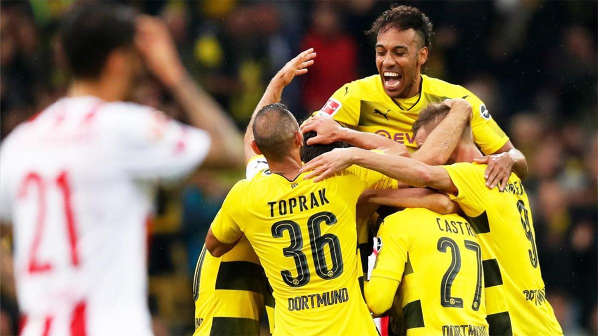 Aubameyang volvió a brillar en el triunfo del Dortmund