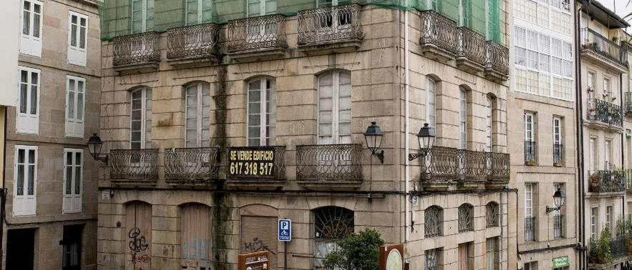 Casco viejo de Ourense, una de las zonas de la ciudad con más casas vacías. // Brais Lorenzo