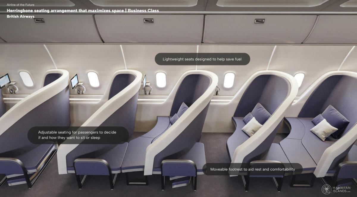 La primera clase de los aviones del futuro será ligeramente diferente