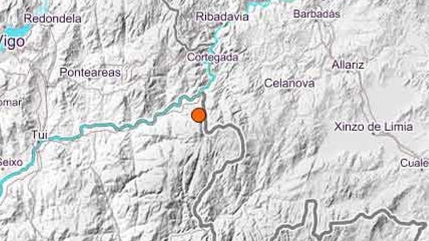 Mapa del IGN que recoge el terremoto.