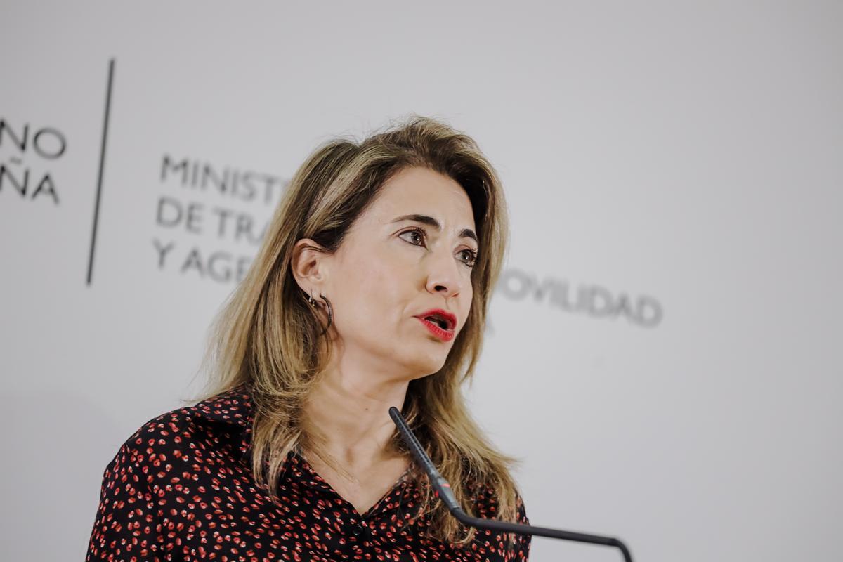 La ministra de Transportes, Raquel Sánchez.