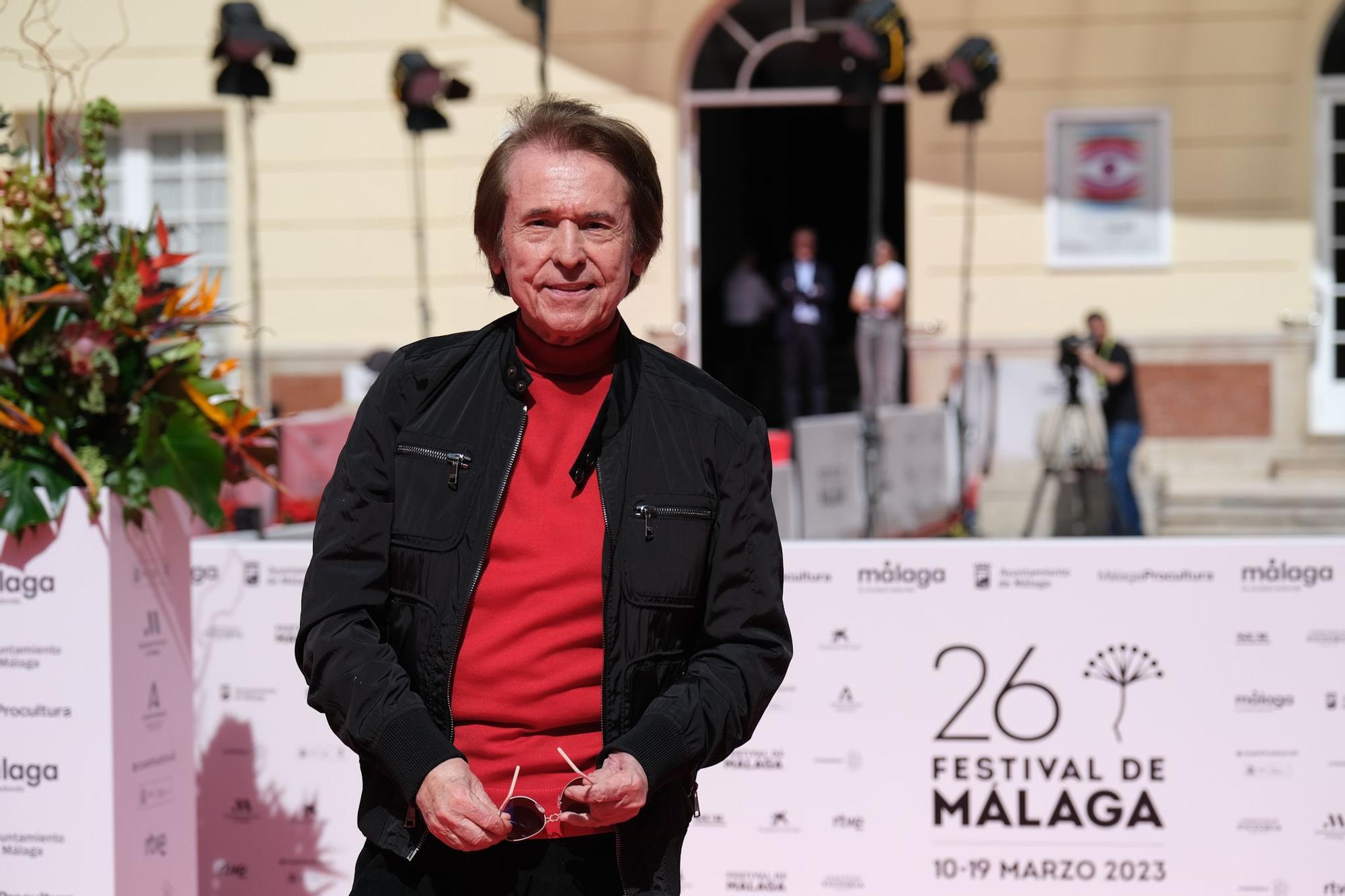 Raphael, en Málaga para recibir la biznaga Ciudad del Paraíso del Festival de Cine