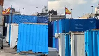 Una bandera franquista ondea en el puerto de Cartagena durante cinco días