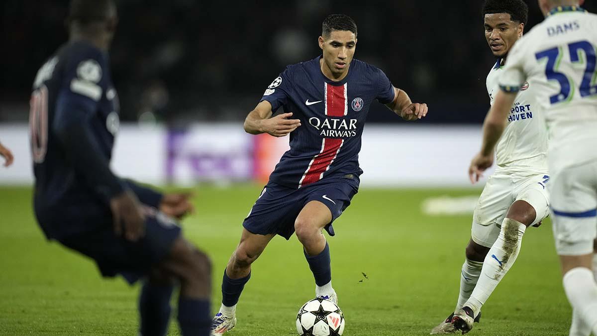 París Saint Germain - PSV Eindhoven: El gol de Achraf Hakimi