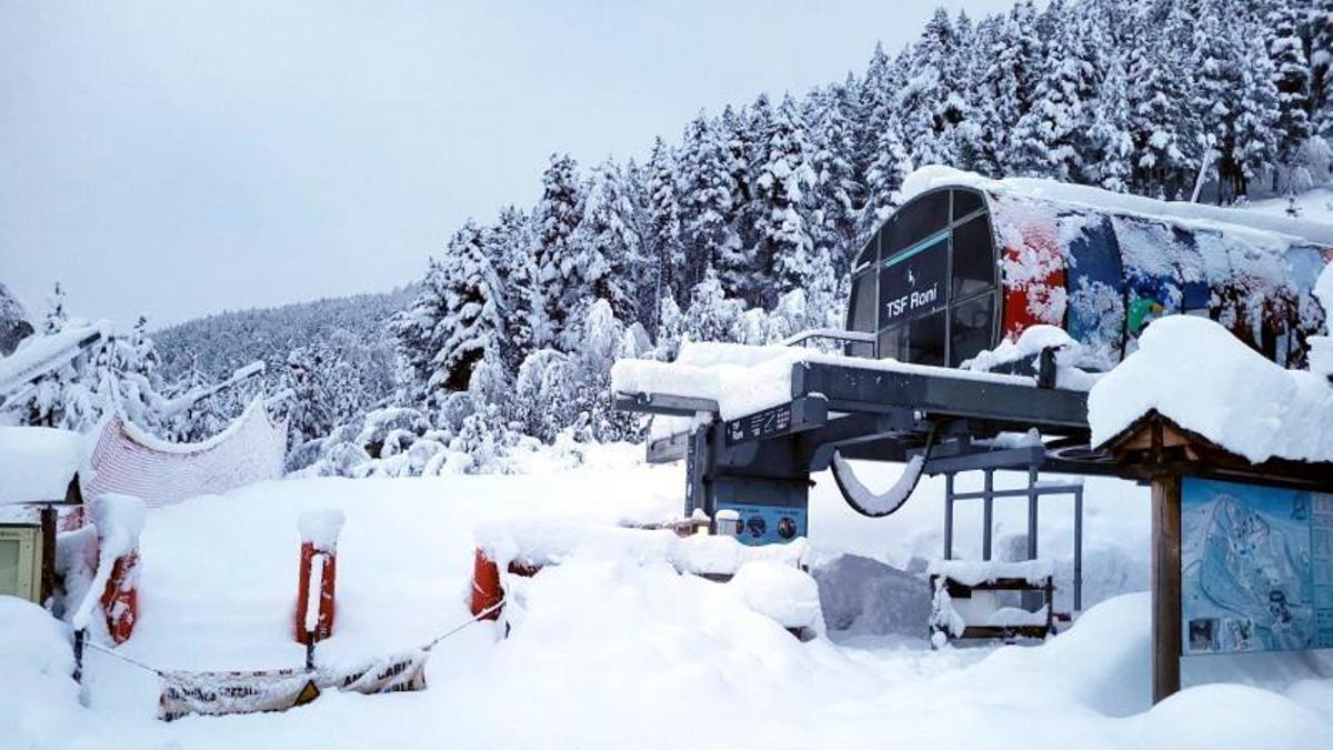 Nevada en las estaciones de Port Ainé y Font-Romeu