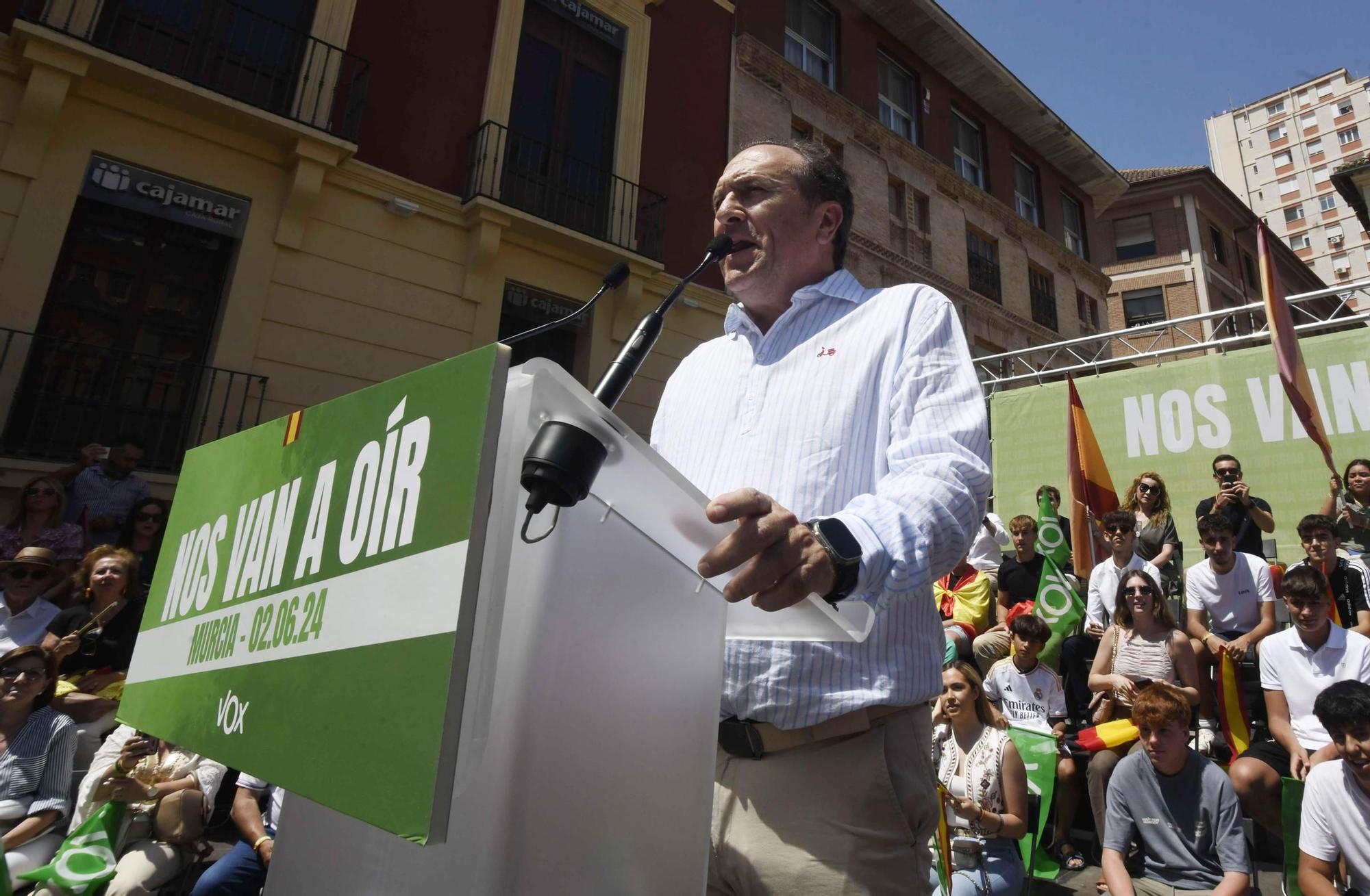 Acto de Santiago Abascal y Jorge Buxadé en Murcia