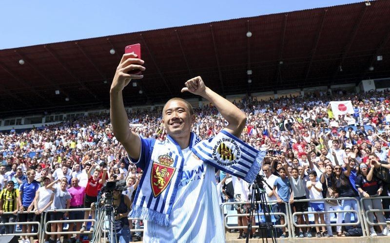 Presentación de Kagawa como jugador del Zaragoza