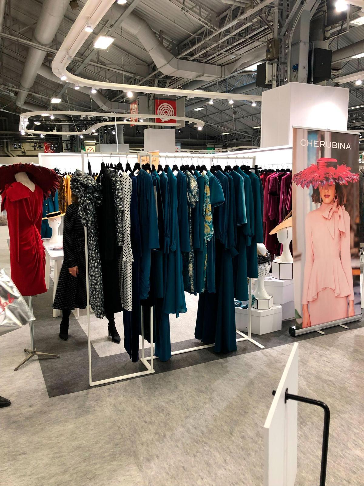 Colección de moda de Cherubina expuesta en la feria de moda Who's Next celebrada en París.